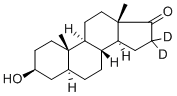 5ALPHA-ANDROSTAN-3BETA-OL-17-ONE-16,16-D2 结构式