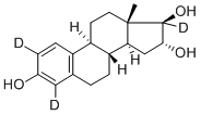 雌三醇-D3 结构式