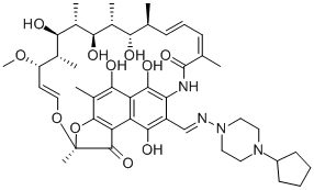 25-DESACETYL RIFAPENTINE 结构式