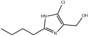 2-正丁基-4(5)-氯-5(4)-甲酰基咪唑 结构式