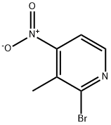 2-溴-3-甲基-4-硝基吡啶 结构式