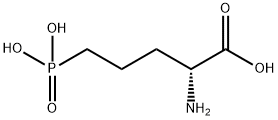 (R)-(-)-2-氨基-5-膦酰戊酸 结构式