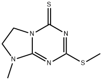 Imidazo[1,2-a]-1,3,5-triazine-4(6H)-thione, 7,8-dihydro-8-methyl-2-(methylthio)- (9CI) 结构式