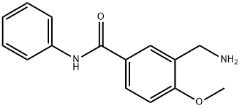 Benzamide, 3-(aminomethyl)-4-methoxy-N-phenyl- (9CI) 结构式