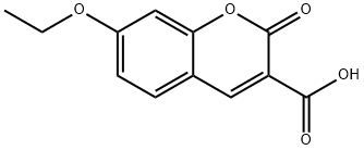 7-乙氧基-2-氧代-2H-色烯-3-羧酸 结构式