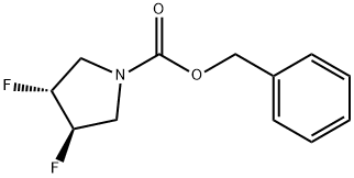 (3R,4R)-N-Cbz-3,4-二氟吡咯烷 结构式