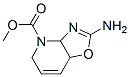 Oxazolo[4,5-b]pyridine-4(3aH)-carboxylic acid, 2-amino-5,7a-dihydro-, methyl 结构式