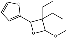 Furan, 2-(3,3-diethyl-4-methoxy-2-oxetanyl)- (9CI) 结构式