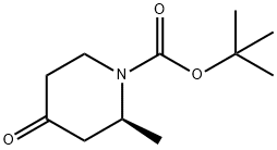 (S)-2-甲基-4-氧代哌啶-1-羧酸叔丁酯 结构式