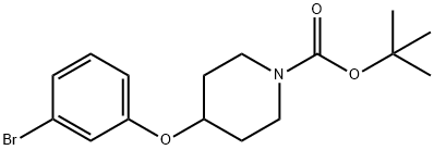 1-BOC-4-(3-溴苯氧基)哌啶 结构式