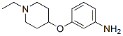 Benzenamine, 3-[(1-ethyl-4-piperidinyl)oxy]- (9CI) 结构式