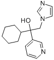 1-CYCLOHEXYL-2-(1H-IMIDAZOL-1-YL)-1-(3-PYRIDINYL)ETHANOL 结构式