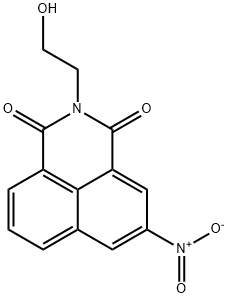 1H-Benz(de)isoquinoline-1,3(2H)-dione, 2-(2-hydroxyethyl)-5-nitro- 结构式