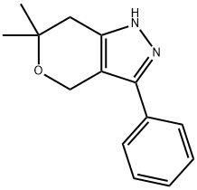 Pyrano[4,3-c]pyrazole, 1,4,6,7-tetrahydro-6,6-dimethyl-3-phenyl- (9CI) 结构式