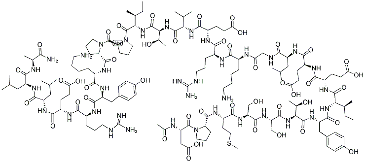 ACETYL-CALPASTATIN (184-210) (HUMAN) 结构式