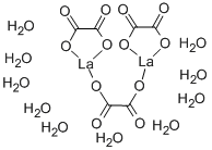 水合草酸镧(III) 结构式