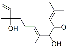 5,10-Dihydroxy-2,6,10-trimethyl-2,6,11-dodecatrien-4-one 结构式