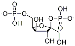 (2S,3S,4S,5R)-3,4-二羟基-2-(羟基甲基)-5-(膦酰氧基甲基)四氢呋喃-2-基]磷酸二氢酯 结构式