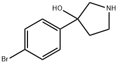 3-(4-溴苯基)-3-吡咯烷醇盐酸盐 结构式