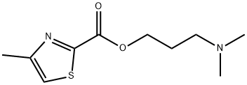 2-Thiazolecarboxylicacid,4-methyl-,3-(dimethylamino)propylester(9CI) 结构式