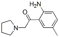 Ethanone, 1-(2-amino-5-methylphenyl)-2-(1-pyrrolidinyl)- (9CI) 结构式