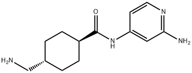 Cyclohexanecarboxamide, 4-(aminomethyl)-N-(2-amino-4-pyridinyl)-, trans- 结构式