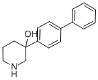 3-[1,1'-BIPHENYL]-4-YL-3-PIPERIDINOL 结构式