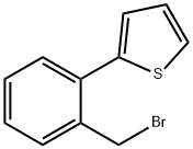 2-[2-溴甲基苯基]噻吩 结构式