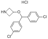 3-[BIS(4-CHLOROPHENYL)METHOXY]-AZETIDINE HYDROCHLORIDE 结构式