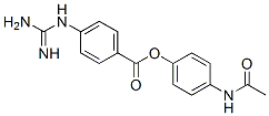 4'-acetamidophenyl 4-guanidinobenzoate 结构式