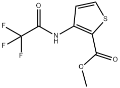 3-(N-三氟乙酰氨基)噻吩-2-羧酸甲酯 结构式