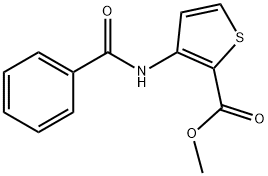 3-苯并氨基噻吩-2-羧酸甲酯 结构式