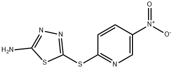 5-(5-Nitro-pyridin-2-ylsulfanyl)-[1,3,4]thiadiazol-2-ylamine 结构式