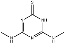 4,6-Bis(methylamino)-1,3,5-triazine-2(1H)-thione 结构式