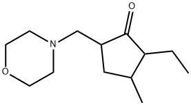 Cyclopentanone, 2-ethyl-3-methyl-5-(4-morpholinylmethyl)- (9CI) 结构式