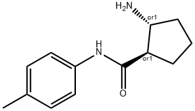 Cyclopentanecarboxamide, 2-amino-N-(4-methylphenyl)-, trans- (9CI) 结构式