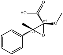 Oxiranecarboxylic acid, 2-methoxy-3-methyl-3-phenyl-, trans- (9CI) 结构式