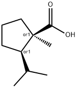 Cyclopentanecarboxylic acid, 1-methyl-2-(1-methylethyl)-, cis- (9CI) 结构式