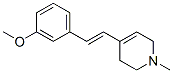 Pyridine, 1,2,3,6-tetrahydro-4-[2-(3-methoxyphenyl)ethenyl]-1-methyl-, (E)- (9CI) 结构式