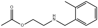 Ethanol, 2-[[(2-methylphenyl)methyl]amino]-, acetate (ester) (9CI) 结构式