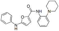 2-Furancarboxamide,  5-(phenylamino)-N-[2-(1-piperidinyl)phenyl]- 结构式