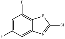 2-氯-5,7-二氟苯并噻唑 结构式