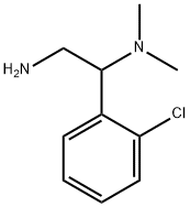 [2-AMINO-1-(2-CHLOROPHENYL)ETHYL]DIMETHYLAMINE 结构式