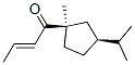 2-Buten-1-one,1-[(1R,3S)-1-methyl-3-(1-methylethyl)cyclopentyl]-,(2E)-(9CI) 结构式