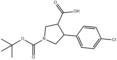 1-(Tert-butoxycarbonyl)-4-(4-chlorophenyl)pyrrolidine-3-carboxylicacid