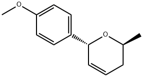 2H-Pyran,3,6-dihydro-6-(4-methoxyphenyl)-2-methyl-,(2S,6R)-(9CI) 结构式