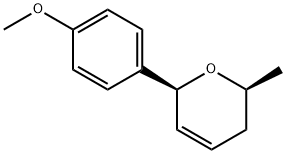 2H-Pyran,3,6-dihydro-6-(4-methoxyphenyl)-2-methyl-,(2S,6S)-(9CI) 结构式