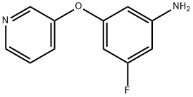 3-氟-5-(3-吡咯烷氧基)苯甲胺 结构式