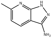 6-甲基-1H-吡唑并[3,4-B]吡啶-3-胺 结构式
