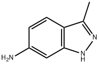 3-甲基-6-氨基吲唑 结构式